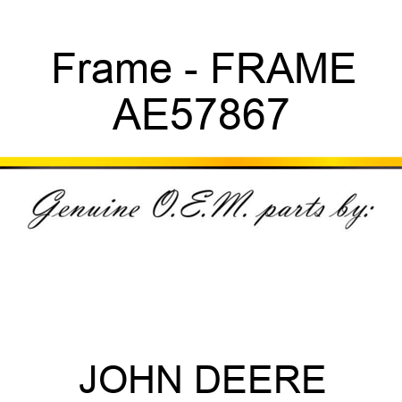 Frame - FRAME AE57867