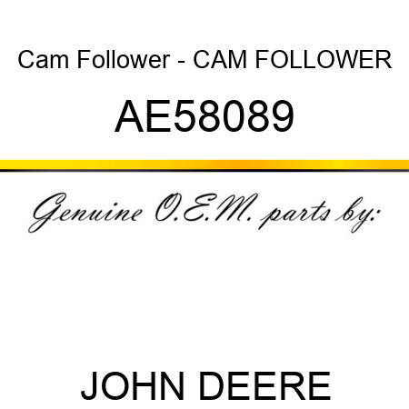 Cam Follower - CAM FOLLOWER, AE58089