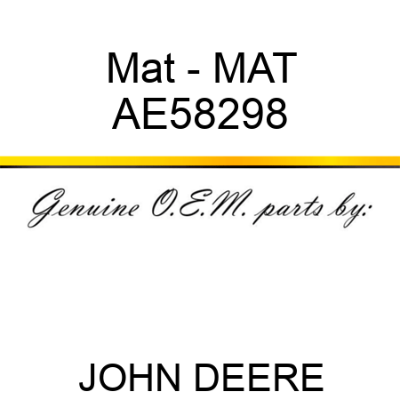 Mat - MAT, AE58298