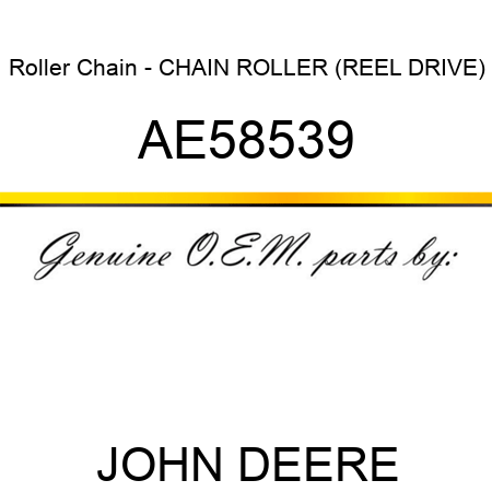 Roller Chain - CHAIN, ROLLER (REEL DRIVE) AE58539