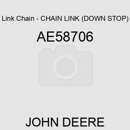 Link Chain - CHAIN, LINK (DOWN STOP) AE58706