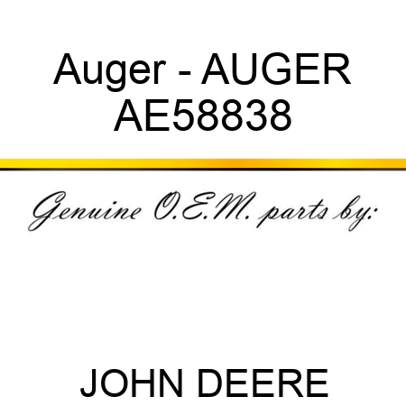 Auger - AUGER, AE58838