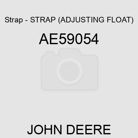 Strap - STRAP (ADJUSTING, FLOAT) AE59054