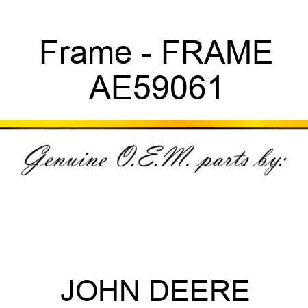 Frame - FRAME AE59061