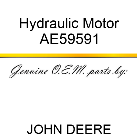 Hydraulic Motor AE59591