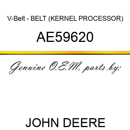 V-Belt - BELT (KERNEL PROCESSOR) AE59620