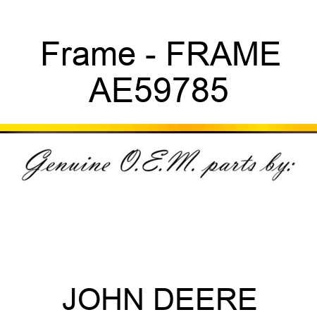 Frame - FRAME AE59785