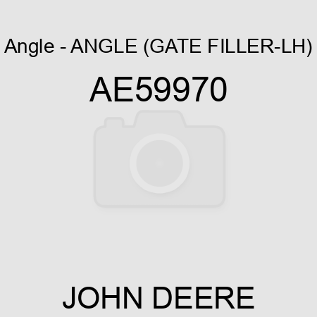 Angle - ANGLE, (GATE FILLER-LH) AE59970