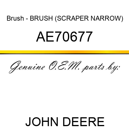 Brush - BRUSH (SCRAPER NARROW) AE70677