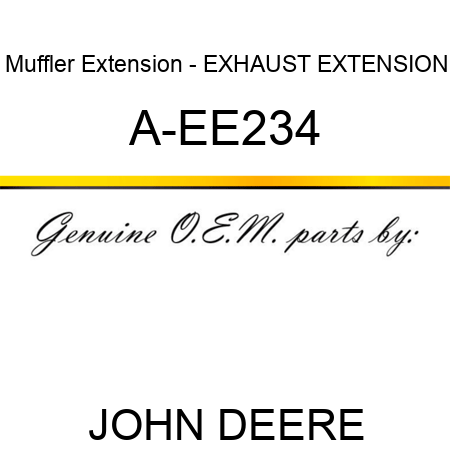 Muffler Extension - EXHAUST EXTENSION A-EE234
