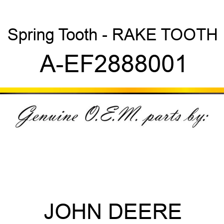 Spring Tooth - RAKE TOOTH A-EF2888001