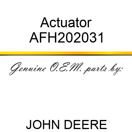 Actuator AFH202031