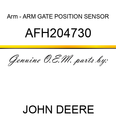 Arm - ARM, GATE POSITION SENSOR AFH204730