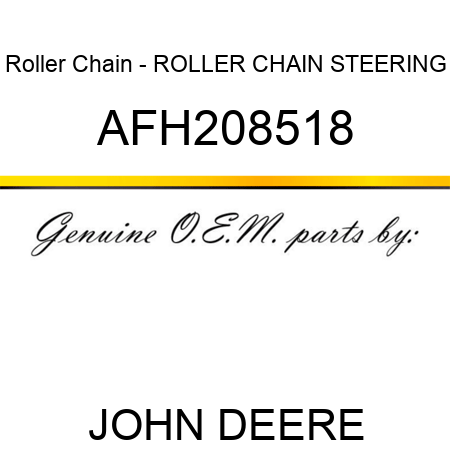 Roller Chain - ROLLER CHAIN, STEERING AFH208518