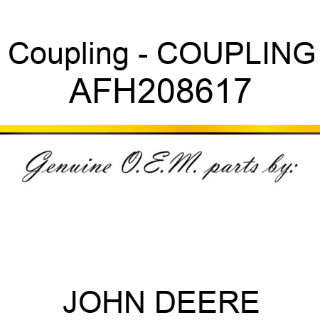Coupling - COUPLING AFH208617