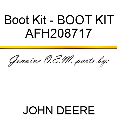 Boot Kit - BOOT KIT AFH208717