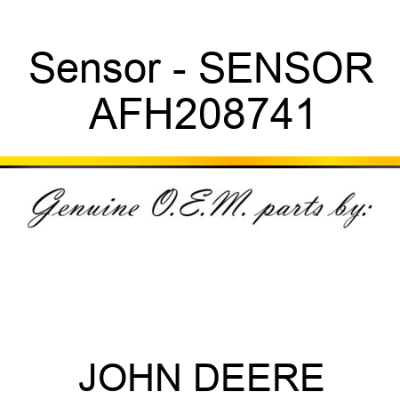 Sensor - SENSOR AFH208741