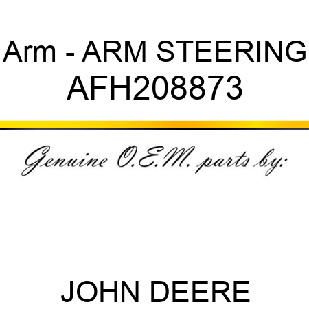 Arm - ARM, STEERING AFH208873