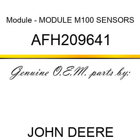 Module - MODULE, M100 SENSORS AFH209641