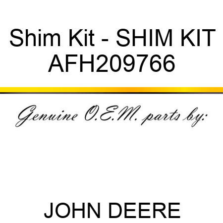 Shim Kit - SHIM KIT AFH209766