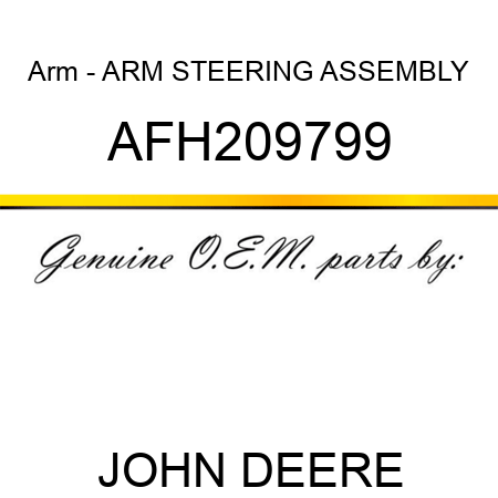 Arm - ARM, STEERING ASSEMBLY AFH209799