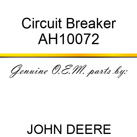 Circuit Breaker AH10072