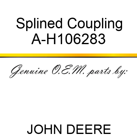 Splined Coupling A-H106283