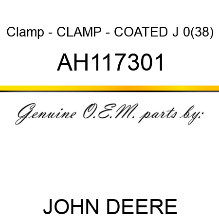 Clamp - CLAMP - COATED J 0(38) AH117301