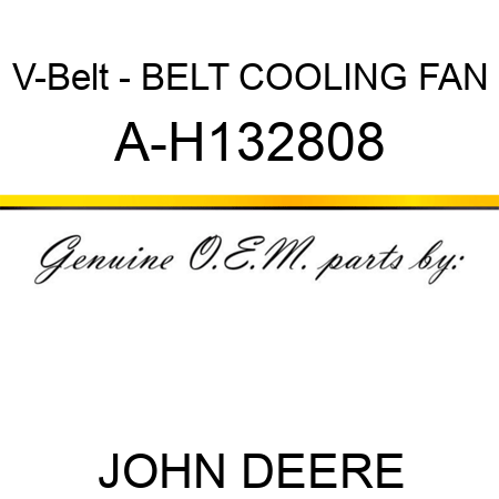 V-Belt - BELT, COOLING FAN A-H132808