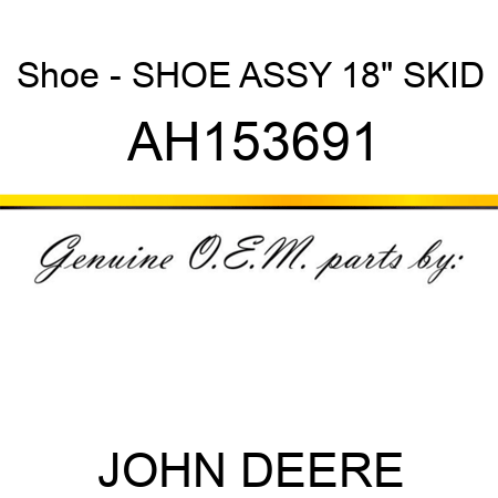 Shoe - SHOE ASSY 18