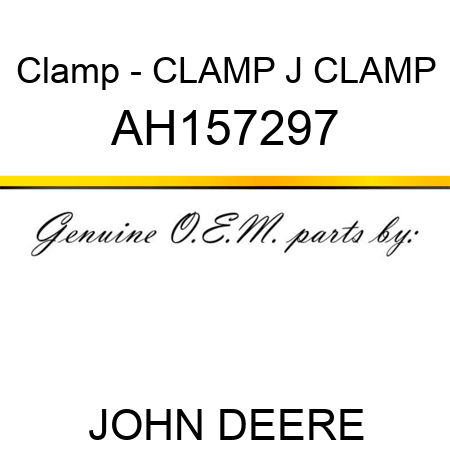 Clamp - CLAMP, J CLAMP AH157297