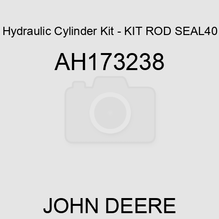 Hydraulic Cylinder Kit - KIT, ROD SEAL,40 AH173238