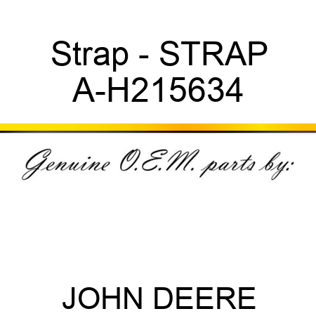 Strap - STRAP A-H215634