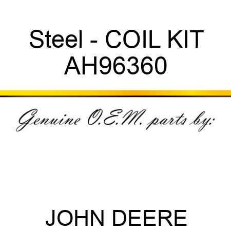 Steel - COIL KIT AH96360