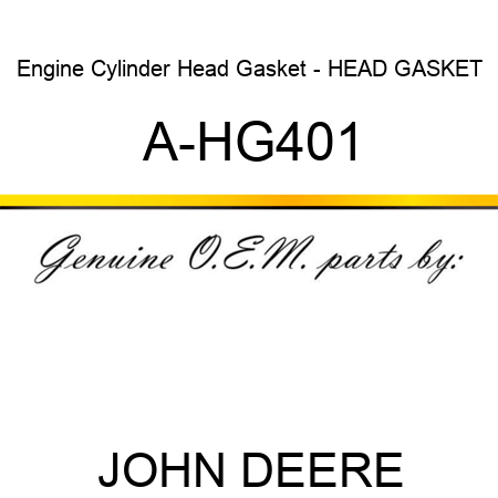 Engine Cylinder Head Gasket - HEAD GASKET A-HG401
