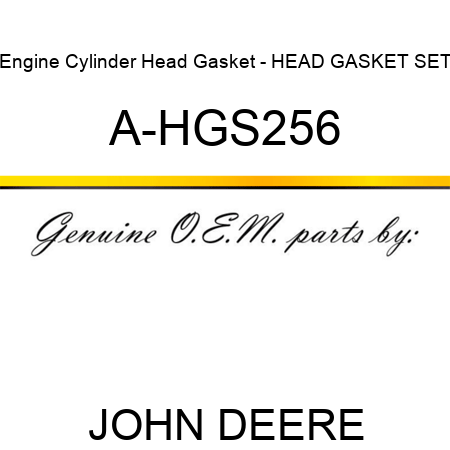 Engine Cylinder Head Gasket - HEAD GASKET SET A-HGS256