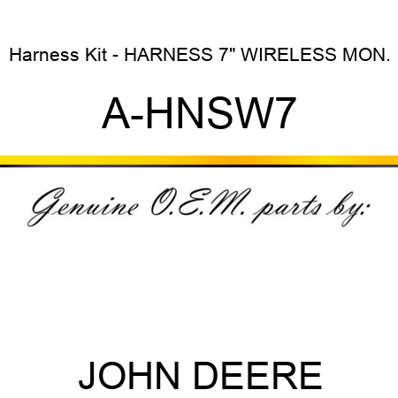 Harness Kit - HARNESS, 7