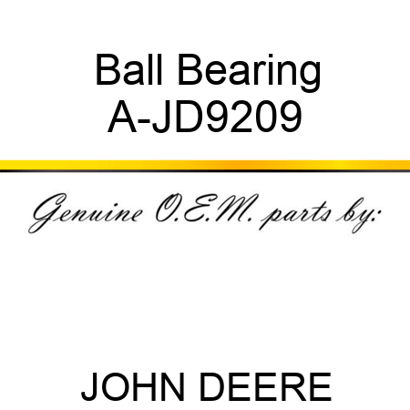 Ball Bearing A-JD9209