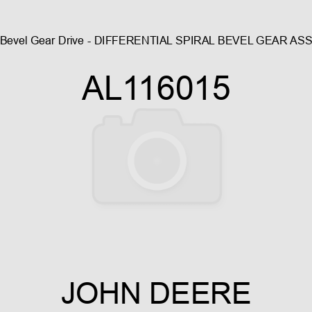 Bevel Gear Drive - DIFFERENTIAL SPIRAL BEVEL GEAR, ASS AL116015