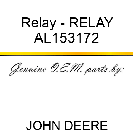 Relay - RELAY AL153172