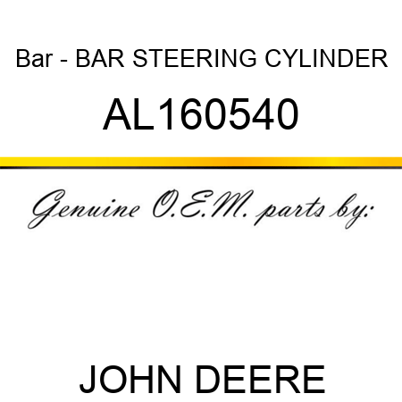 Bar - BAR, STEERING CYLINDER AL160540
