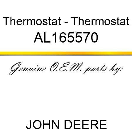 Thermostat - Thermostat AL165570