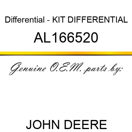 Differential - KIT, DIFFERENTIAL AL166520