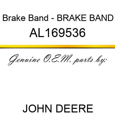 Brake Band - BRAKE BAND AL169536