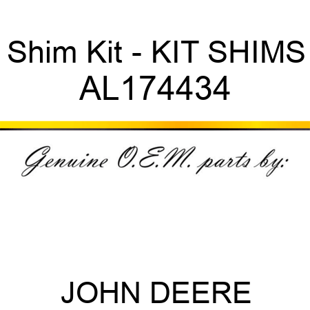 Shim Kit - KIT, SHIMS AL174434