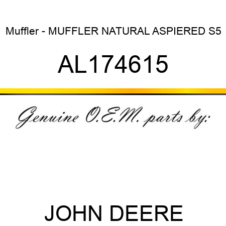 Muffler - MUFFLER NATURAL ASPIERED S5 AL174615