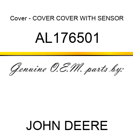 Cover - COVER, COVER WITH SENSOR AL176501