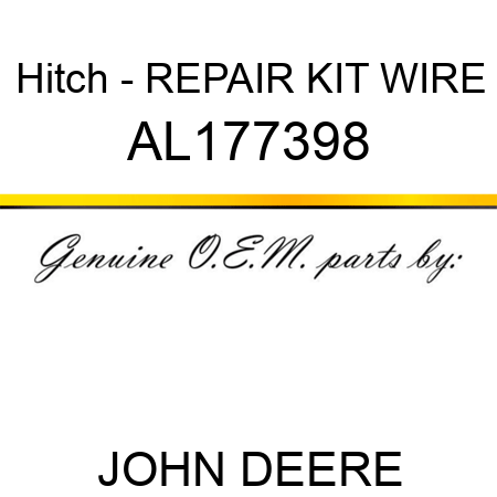 Hitch - REPAIR KIT, WIRE AL177398