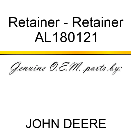Retainer - Retainer AL180121