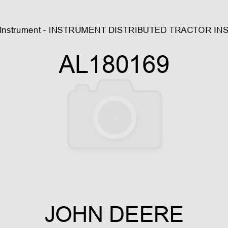 Instrument - INSTRUMENT, DISTRIBUTED TRACTOR INS AL180169
